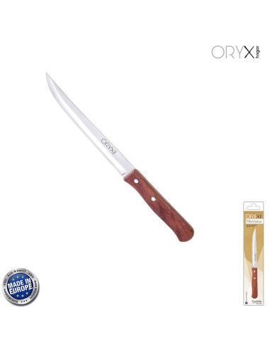 Cuchillo Montana Cocina Hoja Acero Inoxidable 15 cm. Mango Madera