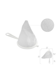 Colador Tela Franela Armazón de Plastico Ø 10 cm.