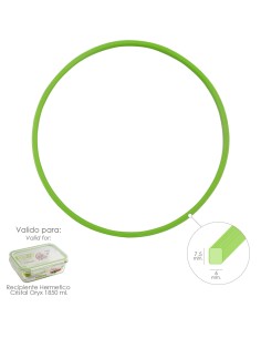 Anillo Silicona Para Recipiente Hermetico Cristal Rectangular 1850 ml.