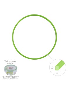 Anillo Silicona Para Recipiente Hermetico Cristal Redondo 850 ml.