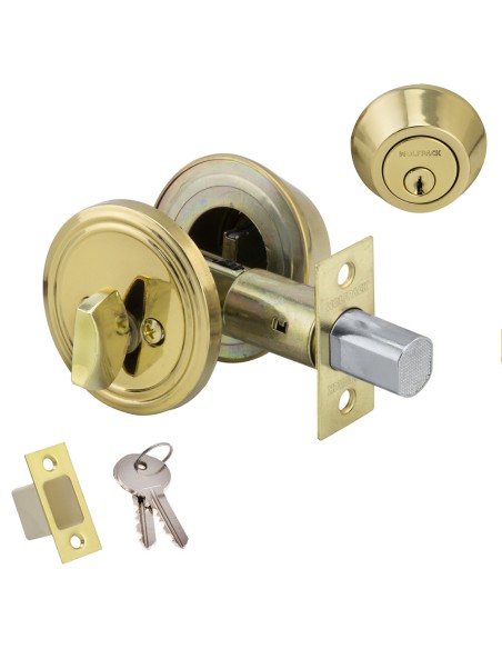 Cerrojo Wolfpack Con Maneta Picaporte Regulable 60 / 70 mm.