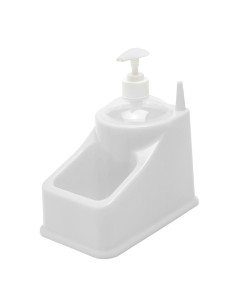 Estropajero Plastico Con Dosificador Color Blanco