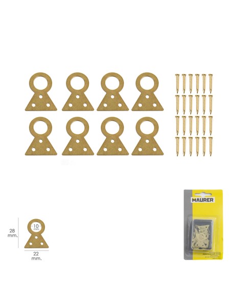 Cuelga Cuadros Fijo Nº1 (Blister 8 piezas)