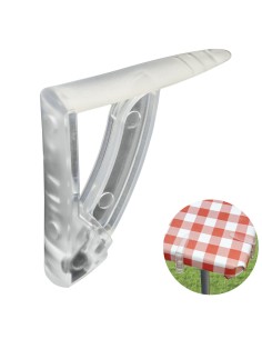 Sujeta Manteles Transparentes Con Muelle Extrafuerte 4 Piezas