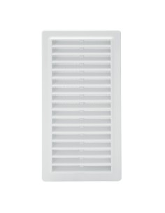 Rejilla Plastico Empotrar Con Malla Posterior 25x12 cm.