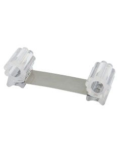 Tope Sujeta Puerta Goma Transparente 13 cm.