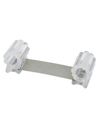 Tope Sujeta Puerta Goma Transparente 13 cm.