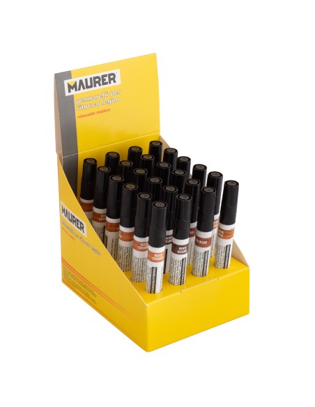 Expositor Rotuladores Retoque Madera 24 piezas.