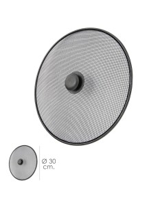 Tapa Anti Salpicaduras Sarten Acero Ø 30 cm. Negro.