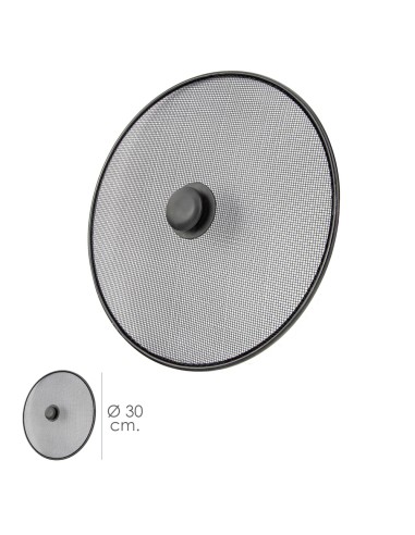 Tapa Anti Salpicaduras Sarten Acero Ø 30 cm. Negro.