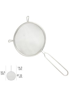 Colador Acero Inoxidable Basic Ø 16 x 30,5 (Alt.) cm.