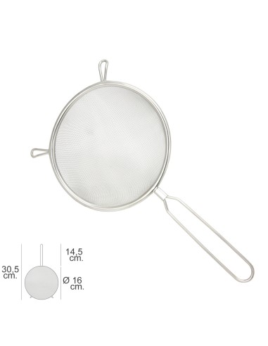 Colador Acero Inoxidable Basic Ø 16 x 30,5 (Alt.) cm.