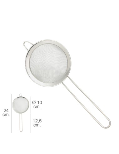 Colador Acero Inoxidale Plus Ø 10 x 24 cm.