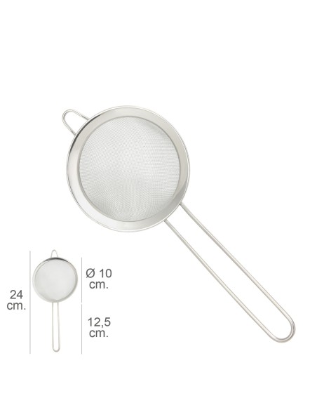 Colador Acero Inoxidale Plus Ø 10 x 24 cm.