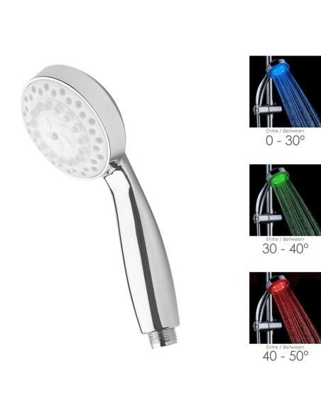 Maneral Ducha Led Indicador Temperatura Ø 11 cm.