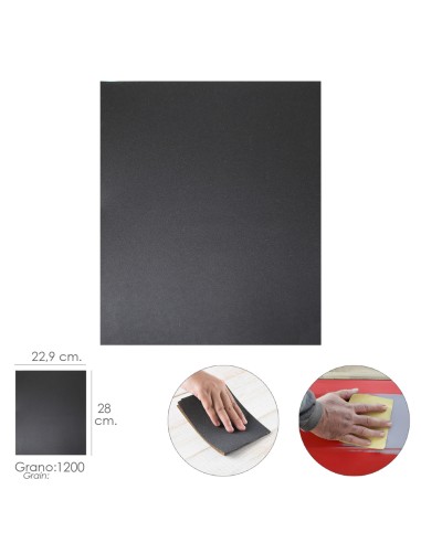 Lija Agua Grano 1200 1 Pliego 28x22,9 cm.