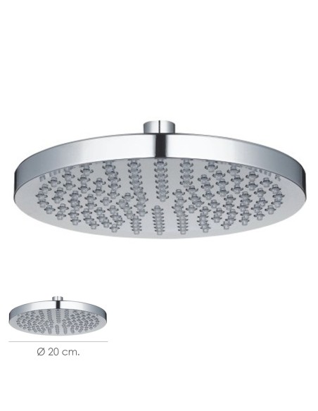 Rociador Ducha Acero Inoxidable Antical Ø 20 cm.
