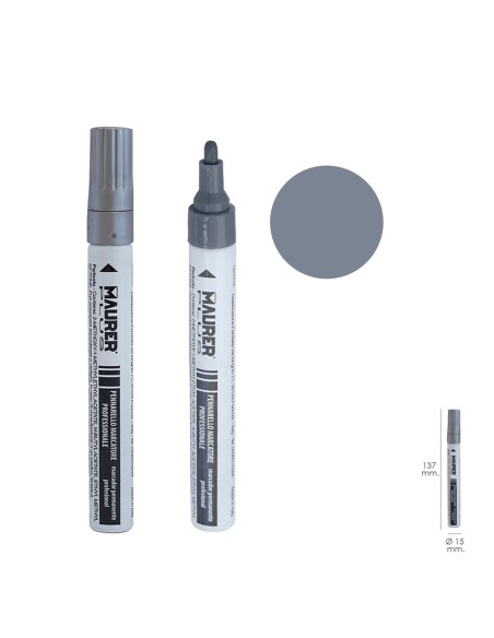 Rotulador Marcador Obra Profesional Pintura Permanente Plata