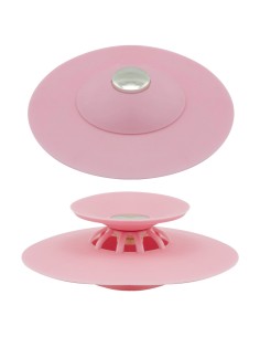 Tapón Universal Fregadero Lavabo Bañera Silicona Con Cestillo Ø 10 cm.