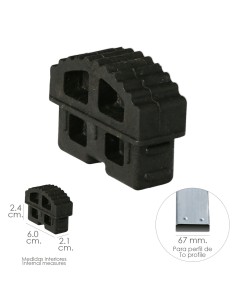 Contera Escaleras Telescopicas Perfil de 67 mm. Tramos Interior. Version 2019