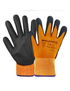 Guantes Nylon Con Palma En Foam y Puntos Nitrilo Touch 10"