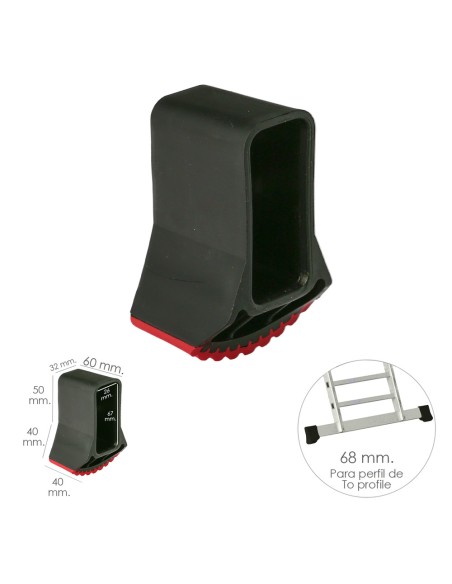 Contera Escalera Larguero Aluminio Industrial 10+10+10 / 9+9+9 / 7+7+7 Peldaños Version 2019