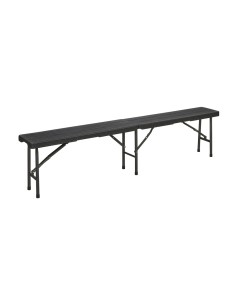 Banco Plegable Gris Antacita 180x28x43cm.