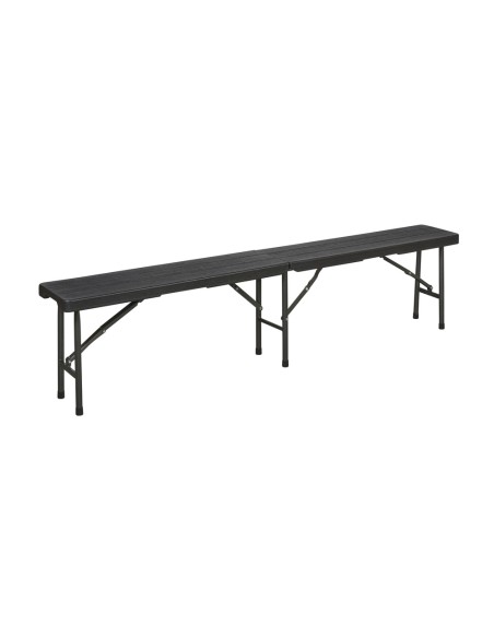 Banco Plegable Gris Antacita 180x28x43cm.