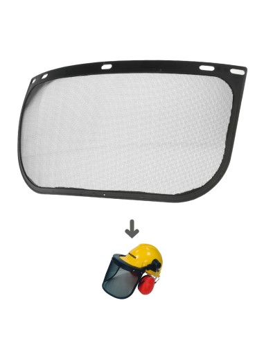 Recambio Protector Facial Para Casco Con Visera, Protector Facial De Rejilla y Protector Auditivo Maurer Modelo 99790