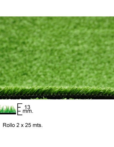 Cesped Artificial 13 mm. Rollo 2 x 25 metros. Uso Domestico