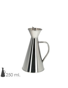 Aceitera Acero Inoxidable Antigoteo 250 ml.