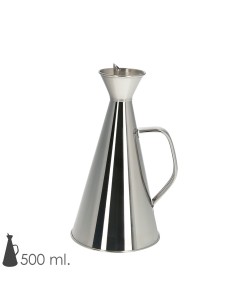 Aceitera Acero Inoxidable Antigoteo 500 ml.