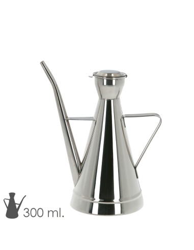 Aceitera Acero Inoxidable Modelo Elegant 300 ml.