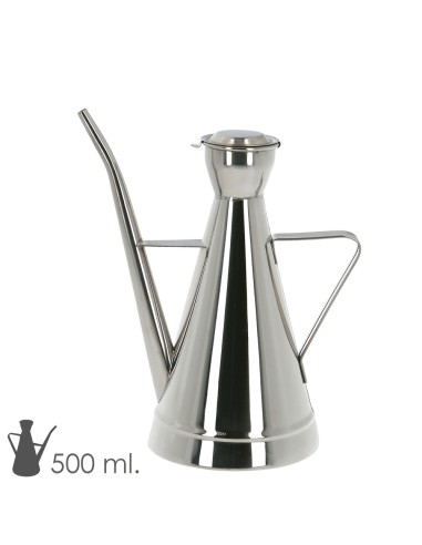 Aceitera Acero Inoxidable Modelo Elegant 500 ml.