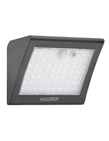 Aplique Solar Led 250 Lumenes Con Sensor De Movimiento y Crepuscular IP65