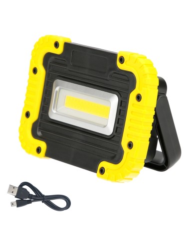 Linterna de Trabajo Led Multifunción Recargable 2.000 mAh. / 10 W. / 500 Lúmenes / 4 Imanes / Bateria Externa / Soporte 180º