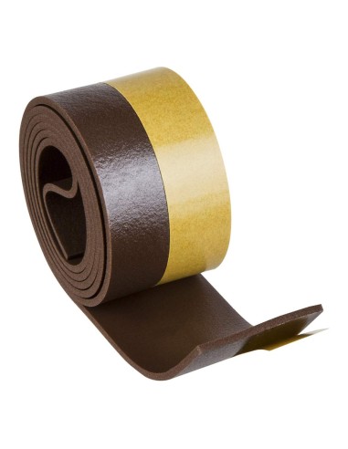 Burlete Umbral Autoadhesivo PVC Flexible Marron