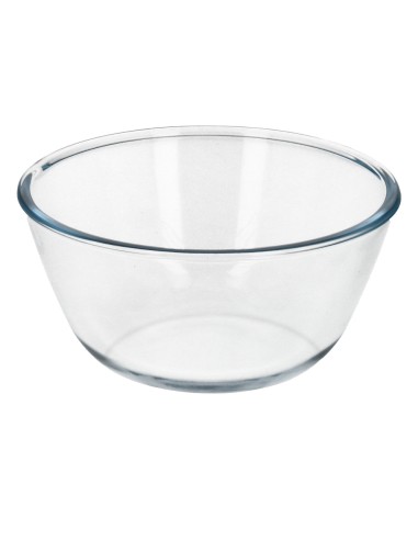 Bol De Cristal, Ideal Para Mezclas. 2.0 Litros. Libre BPA, Cristal De Borosilicato.Ensaladas, Postres, Cocina, Resposteria