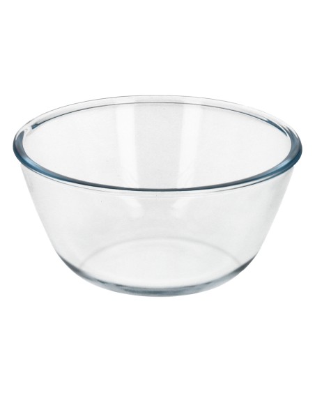 Bol De Cristal, Ideal Para Mezclas. 2.0 Litros. Libre BPA, Cristal De Borosilicato.Ensaladas, Postres, Cocina, Resposteria