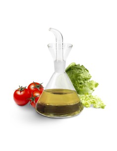 Aceitera De Cristal Con Sistema Antigoteo, Capacidad 500 ml.