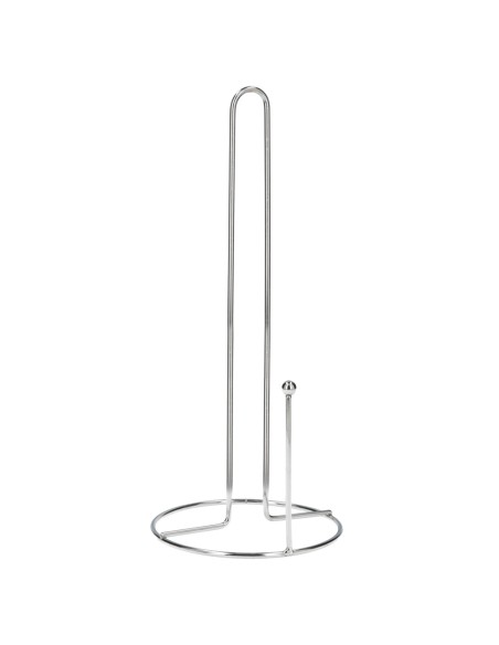 Portarrollos Papel Cocina Vertical, Cromado, 13x29 cm.