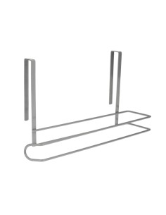 Colgador Portarrollos Papel Cocina, Acero Para Puertas, Encimeras, Muebles. 32,5x18x10 cm.