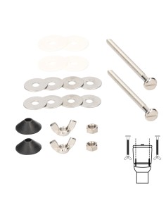 Kit Fiajcion Sanitario Cisterna / Inodo 6x90 (2 Piezas)