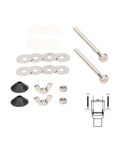 Kit Fiajcion Sanitario Cisterna / Inodo 6x90 (2 Piezas)