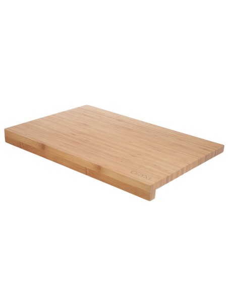 Tabla Cortar Cocina Fabricada En Madera De Bambu 100% Con Borde 46x30,5 cm.Tabla Cortar,Carne Pescado,Verduras,Frutas,Alimentos