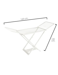 Tendedero Plegable Resina Con Alas 20 Metros De Tendido