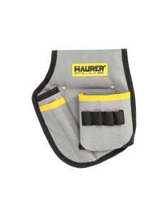 Funda Bolsa Porta Herramientas Para Cinturon Con 3 Bolsillos y 4 Elasticos. Portaherramientas Electricista Multibolsillos