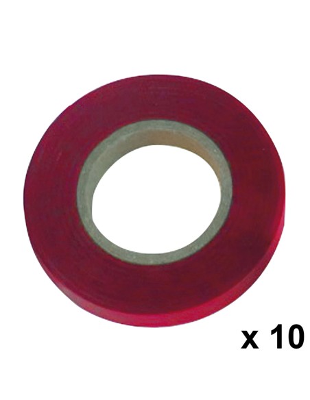 Cinta Para Atadora 11 x 0,15 mm. x 26 metros Rojo (Pack 10 Rollos)