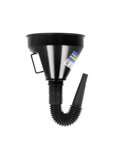 Embudo Boca Ancha Ø 145 mm.Con Prolongador Flexible y Filtro Metalico. Embudo gasoil, embudo gasolina, embudo combustible