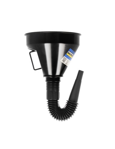 Embudo Boca Ancha Ø 145 mm.Con Prolongador Flexible y Filtro Metalico. Embudo gasoil, embudo gasolina, embudo combustible